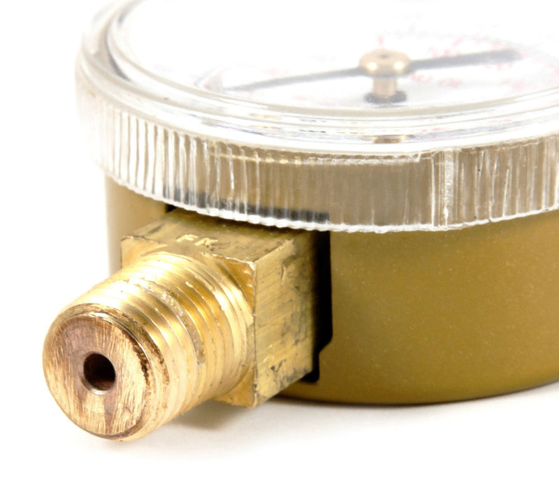 Forney 87729 Oxygen Gauge, Low Pressure, 2-Inch-by-1/4-Inch NPT, 0-200 PSI No Size