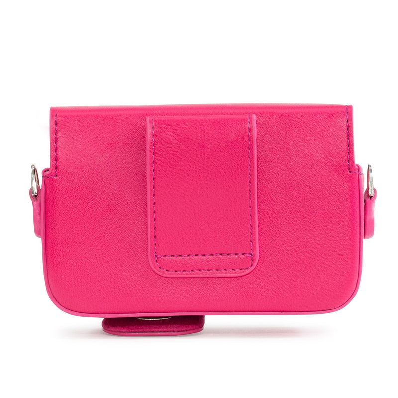 Megagear Leather Camera Case with Strap Compatible with Sony Cyber-shot DSC-RX100 VII, ZV-1, DSC-RX100 VI, DSC-RX100 V, DSC-RX100 IV, DSC-RX100 III, DSC-RX100 II - Hot Pink
