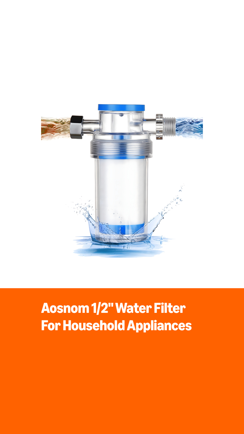 1/2" Pipes Household pre Filter for Shower Water Heater Intelligence Toilet Washing Machine Dishwasher Kitchen Filter for High precision filter 0.001mm 1μ Sediment Trap Filter assembly