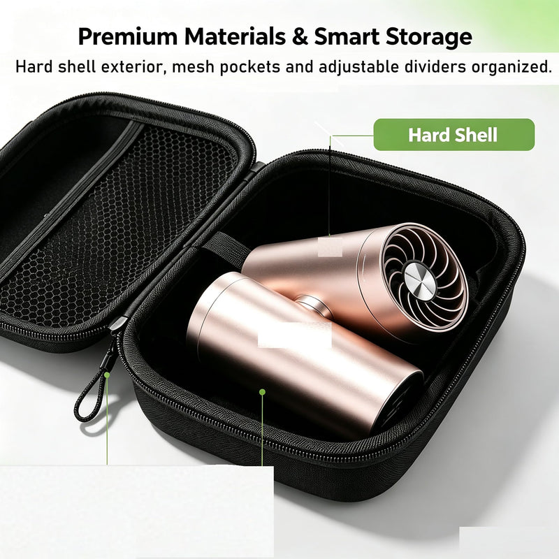 Hard Carrying Case Compatible with Shark ChillPill, Portable Shell Travel Storage (Black) Only Case