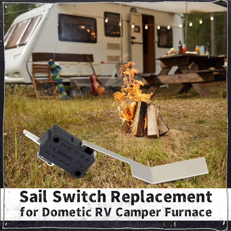 31094 RV Furnace Sail Switch Replacement for Dometic Furnace AFM AFLA AFLD DFMD Series, 2 Pack RV Camper Furnaces Low Air Flow Sail Switch 125/250VAC