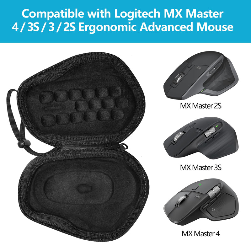 Mouse Case Compatible with Logitech MX Master 4 / 3S / 3 / 2S | Ergonomic Advanced Mouse, THD EVA Protection Case (Nylon Material) 1.Case for Master Mouse