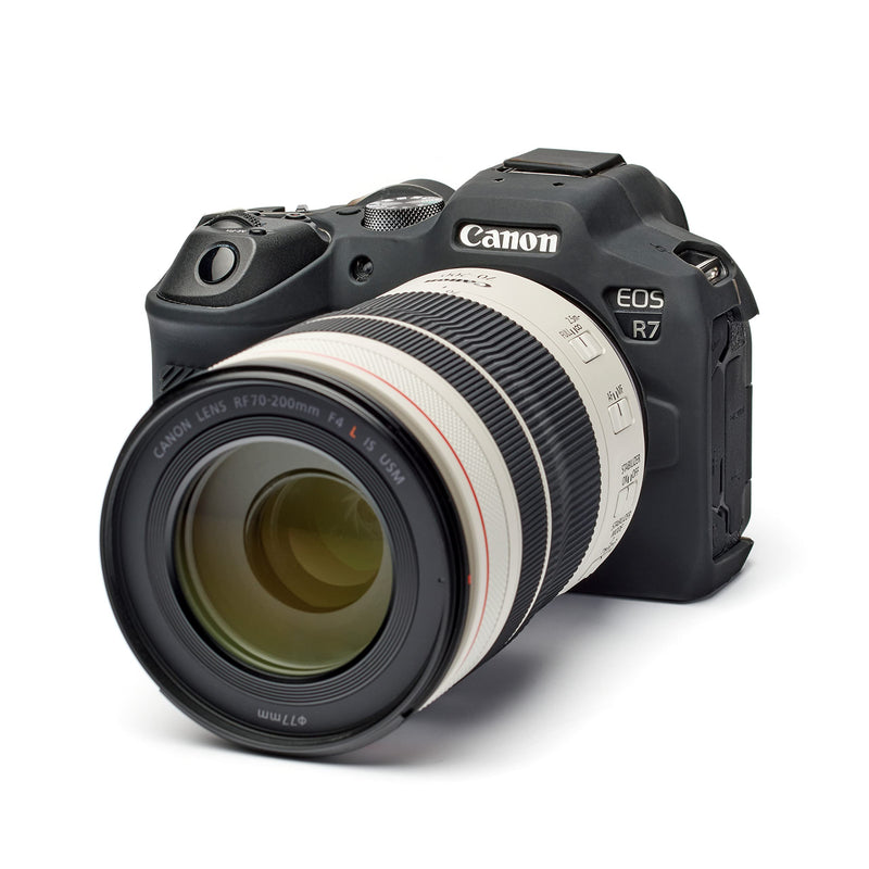 easyCover - Silicone Camera case - Protection for Your Camera Canon R7 - Black