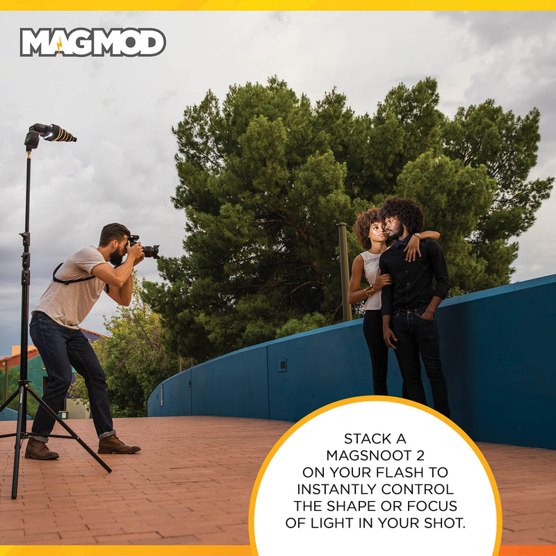 MagSnoot 2 Light Modifier by MagMod | Photography Lighting Flash Modifier | Magnetic Snoot Light Diffuser Attachment | New and Improved Features | Lightweight Light Control