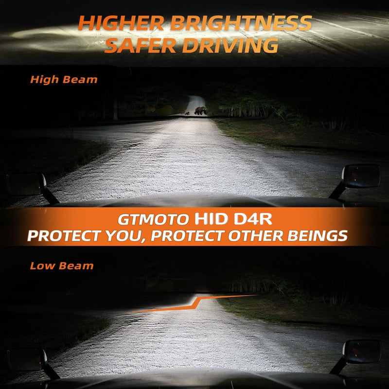  [AUSTRALIA] - for 2014 2015 2016 Subaru Forester HID Headlights 35W D4R Xenon Bulbs Low Beam, OEM 4300K Auto On/Off Headlamp, 6000K Cool Bright White D4RC1 Dipped Light Replacement, 2 Pack