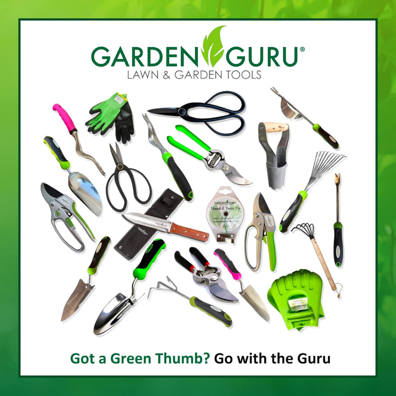 Garden Guru Garden Hand Weeder Tool Set 3pc Dandelion Weeder, Fork, Patio Weeder – Heavy Duty Stainless Steel Gardening Weeding Tools - Ergonomic Comfort Grip Handle 1 Pack Weeding Set