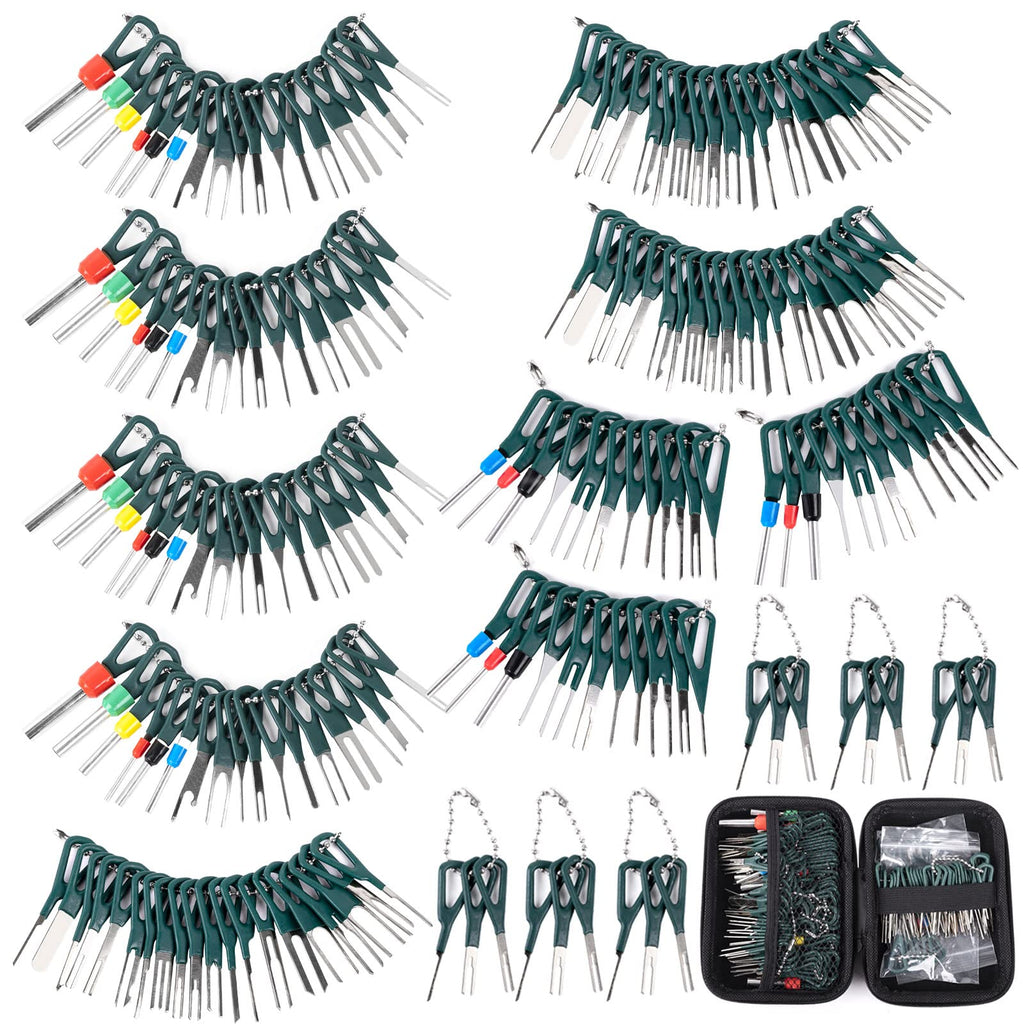 Terminal Removal Tool Kit 172 Pcs Depinning Tool Electrical Connector Pin Removal Tool Kit Pin Extractor Tool Set Wire Terminal Release Tool for Automotive Car Household Devices