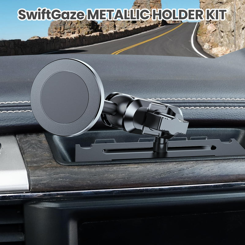 Stable Magnetic Phone Mount for Dodge RAM 2013-2018 Truck 1500 2500 3500 2019+ Truck 1500 Classic Metallic Cell Phone Holder for Car Dash