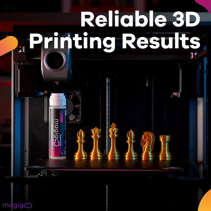 Magigoo - Supergrip 3D Printer Adhesive Glue - for Use on Flexible Plates and Polymeric Based Plates for ABS, PLA, PETG, ASA, TPU Flex Filaments - 3D Printing Accessories, Supplies, Materials (50ml)