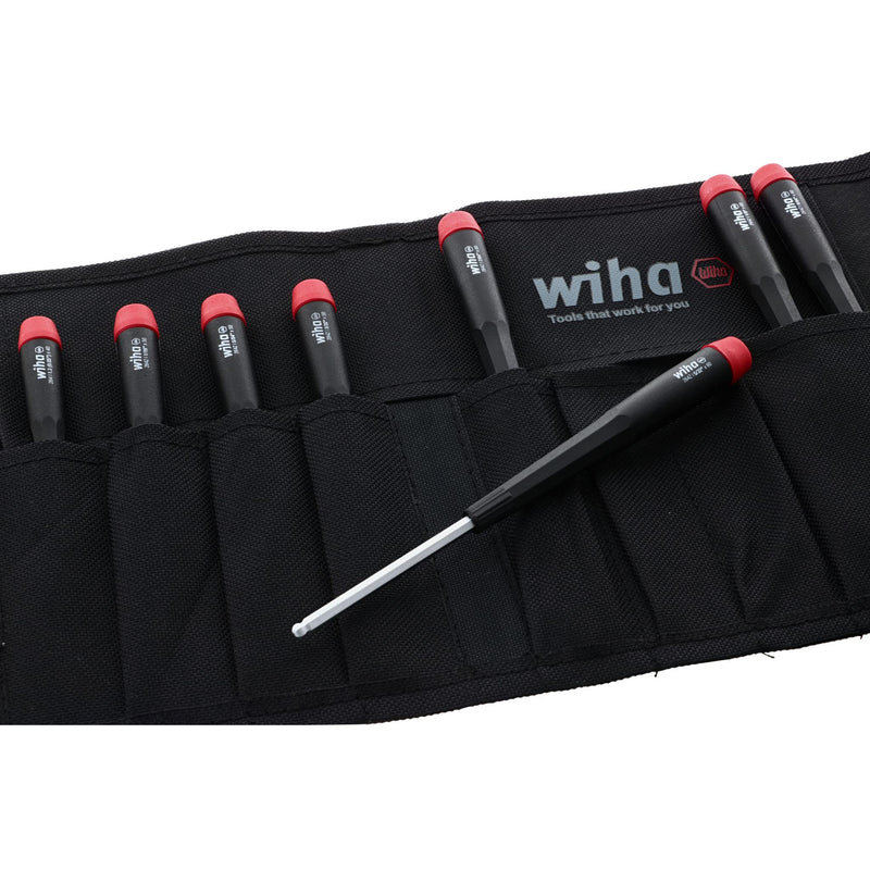 Wiha 26499 Ball End Hex Screwdriver Set, Inch, 8 Piece
