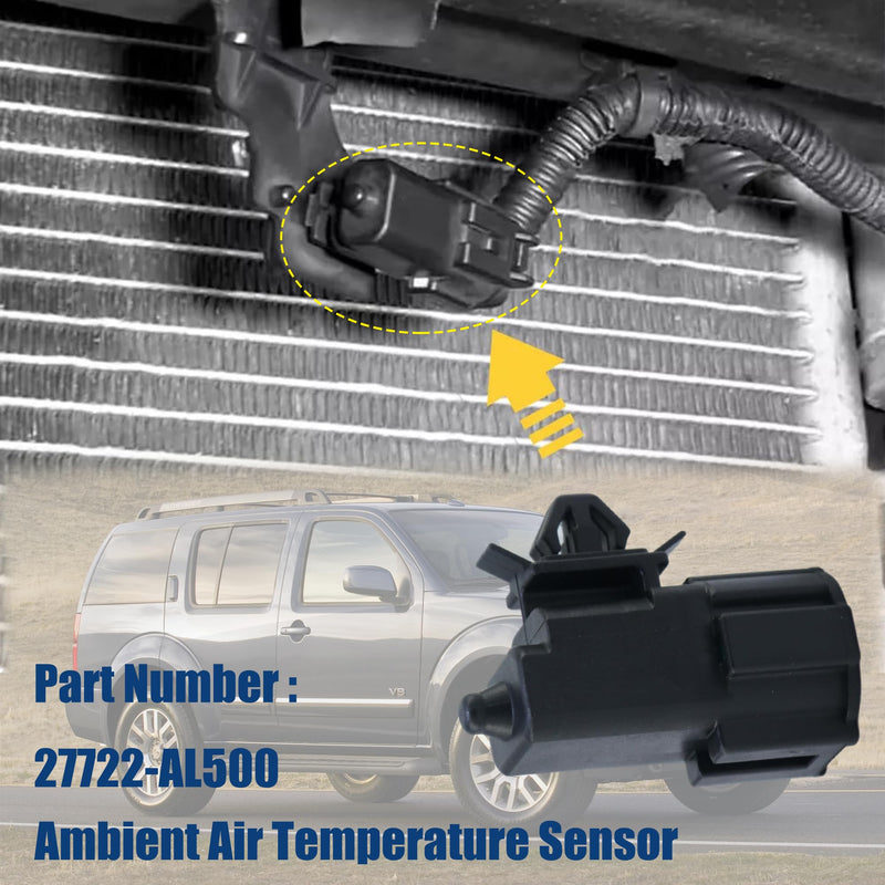 AITKEN Ambient Air Temperature Sensor for Nissan Pathfinder Sentra GT-R Altima Versa Infiniti FX35 QX60 Replace#27722-AL500 27722-3VA0A