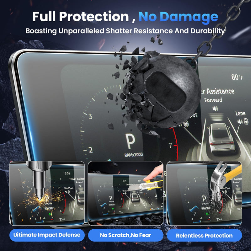 Karltys 2PCS Screen Protector for 2026 2027 Nissan Sentra, 12.3 Inch Touchscreen & Digital Dashboard 9H Tempered Glass HD for Nissan Sentra Navigation Screen Cover [Anti-Glare & No Fingerprint]
