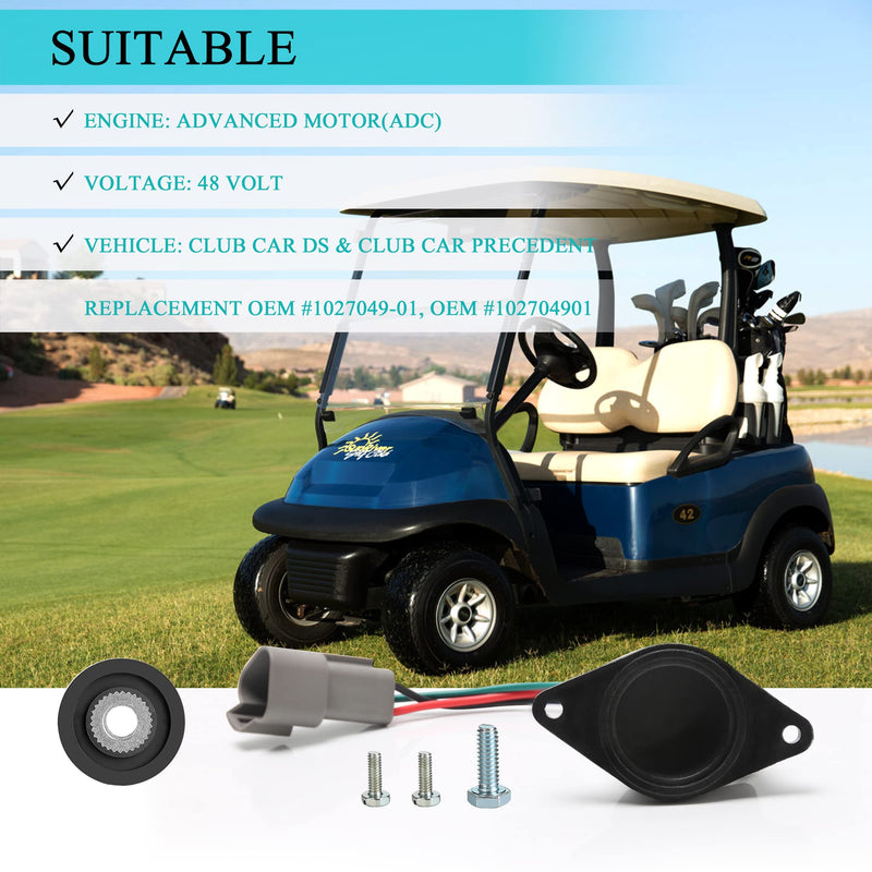 Golf Cart IQ Speed Sensor Deluxe Set Increased Stability & Speed for 48V Electric Golf Cart Club Car DS/Onward/Tempo/Precedent ADC