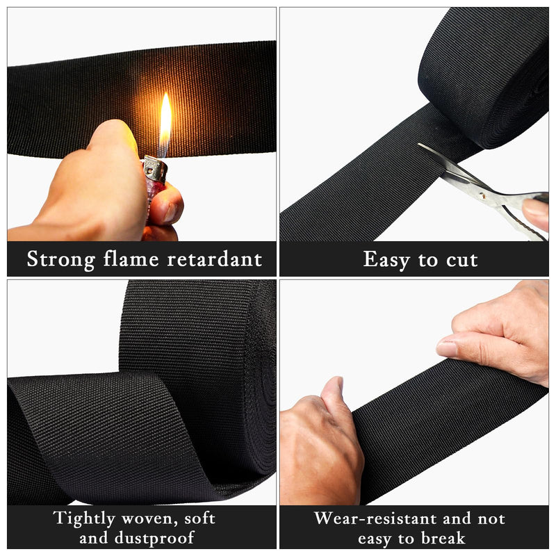27 FT Nylon Protective Sleeve 1.75" ID Cable Sleeve Torch Hydraulic Hose Protector Cutting Wire Hose Cover Management Wrap for Cord Tig Welding, Black 1.75" x 27 Feet