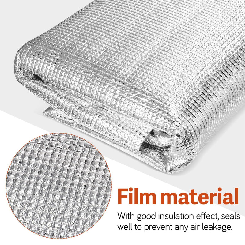 Attic Door Insulation Cover, Insulation Whole House Attic Fan Cover with Adhesive Veclro Strips for Ceiling Vent Fan Shutter, Fits up to 50.78 X 50.78 Inch, Easy Cut to Fit