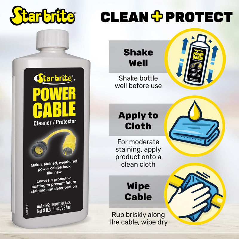 STAR BRITE Power Cable Cleaner & Protector - Ultimate Solution for Cable Maintenance & Protection