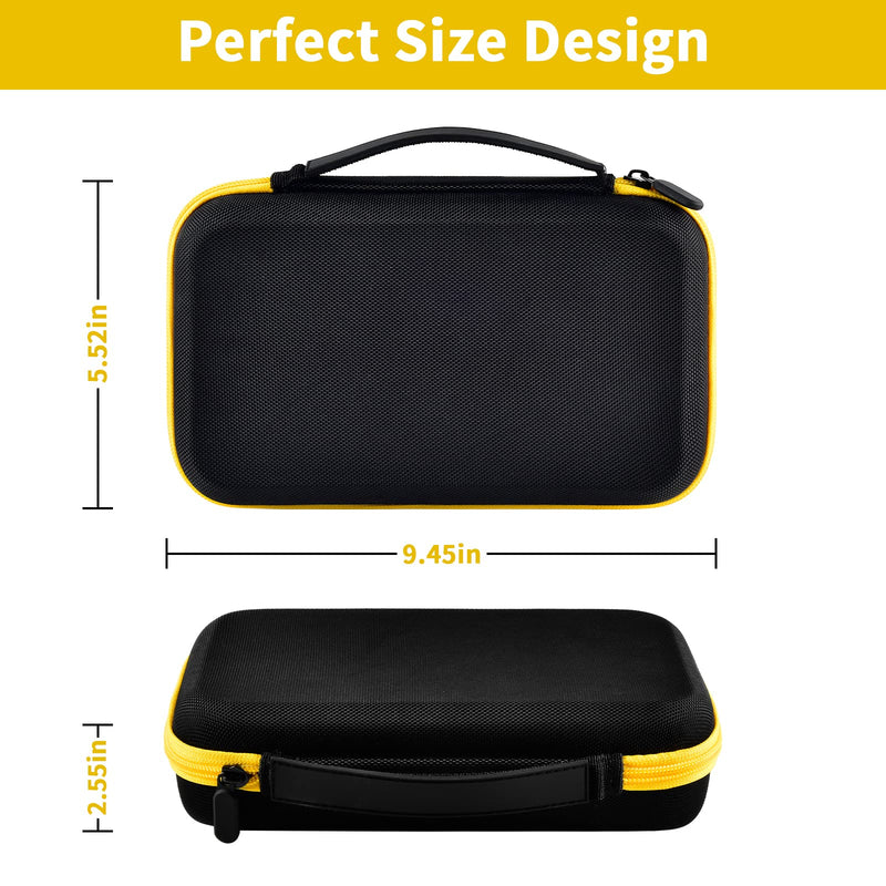Case for Klein Tools VDV500-705/VDV500-820/VDV500-063 Wire Tracer Tone Generator & Probe Kit Continuity Tester, Universal Storage Bag for Ethernet, Telephone, Speaker, Coax, Video, Cable Toner -Yellow Yellow