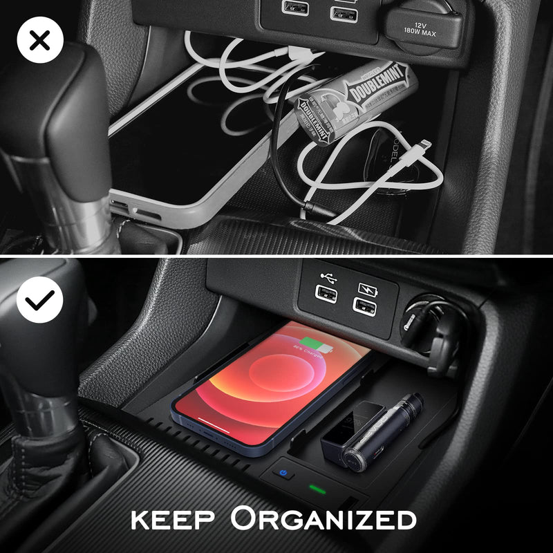 CarQiWireless Wireless Charger for Honda Civic 2022-2026 | Charging Pad,Cleaner Tidier Interior,Safer Driving,Convenient,Broad Compatibility