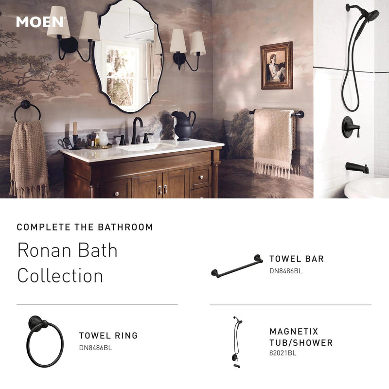 Moen YB2286ORB Brantford Collection Traditional Single Post Bathroom Hand Towel Ring, Oil-Rubbed Bronze Оne Расk
