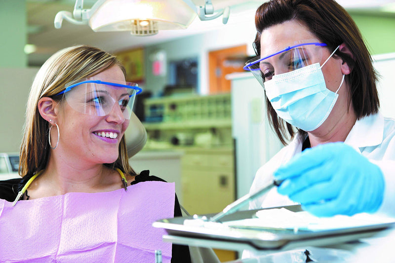 TIDIShield Assemble ‘n Go Eye Shield Frames (Case of 100) ― for Use with 9210-100 Lenses ― Protective Eyewear – PPE – Medical Office – Dental Office – Clinic – Pharmacy ― Homecare Product (9211-100)