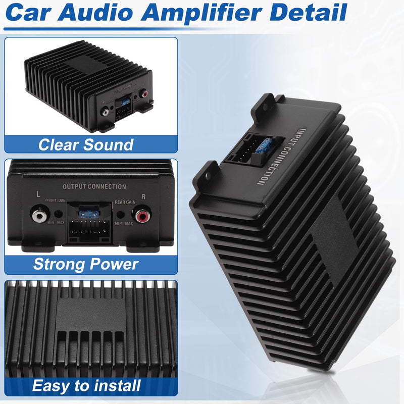 12 V Car Power Amplifier Class A/B Full-Range Amplifier | Car Audio Stereo Amplifier, Stereo Power Amp for Subwoofer and Door Speakers