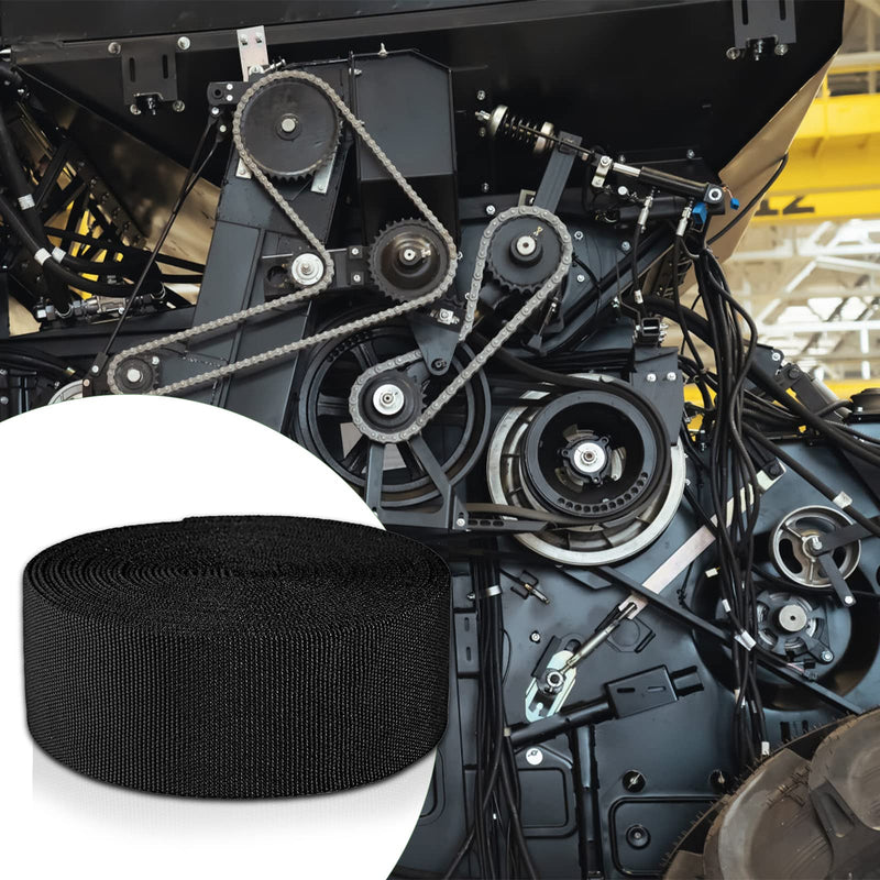 25FT Nylon Protective Sleeve Sheath Cable Cover Welding Tig Torch Hydraulic Hose Cover, Nylon Abrasion Resistant Flame Retardant Cable Cover for Chain, Rod Welding Cable, 1.5" ID, Black 1.5 Inch - 25 Feet