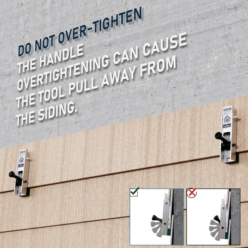 Siding Installation Tools, Siding Mounting Kit for Use with 5/16-Inch Fiber Cement Sidings, Sidings Tools with Adjustable Reveals, Aluminum Body, 2 Pac 5/16-Inch Thickness