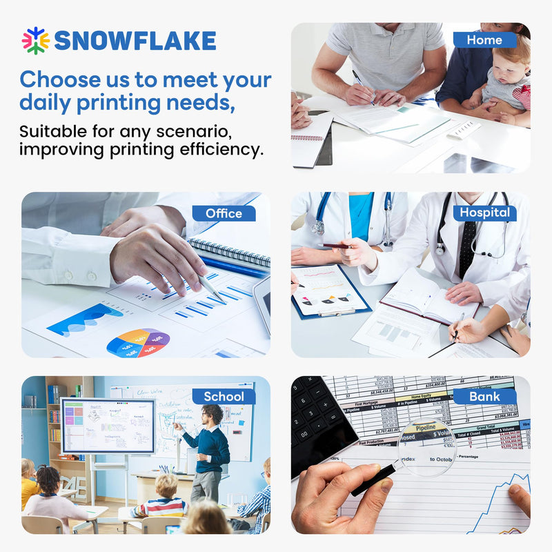 Snowflake 48A Toner Cartridge Compatible 48A CF248A Black Toner Cartridge Replacement for HP Pro M15a M15w M16a MFP M28a M28w M29a M29w Printer.