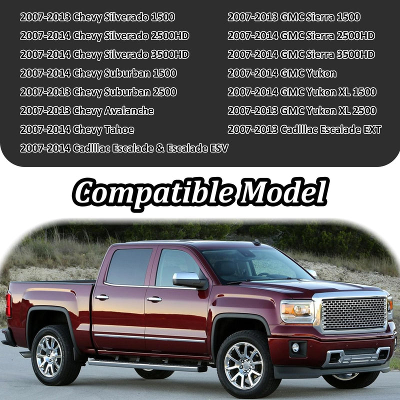 Interior Map Dome Light Cover, Overhead Console Reading lamp Replaces #15911049, Compatible with 2007-2013 Chevy Avalanche Silverado Suburban Tahoe GC Sierra Yukon Cadillac Escalade