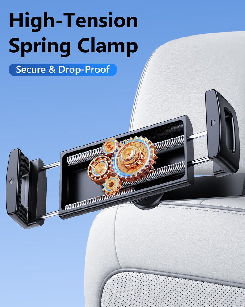 Tablet Holder Clamp Mount Replacement with 17mm Ball Joint Socket | Clip Holder for 4.7"-12.9" Tablet/iPad/Switch/iPhone, Ball Hole Compatible with Diameter of 0.669 inch / 17mm Ball Head