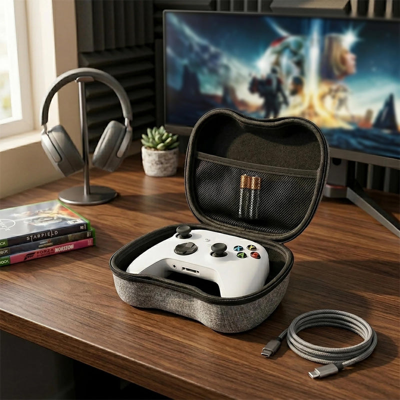TOCCOOL Hard Carrying Case Compatible with Steam Controller, Xbox One, Xbox Series X/S, Nintendo Switch Pro, 8BitDo Pro 2 Controller, Gaming Accessories Storage Bag