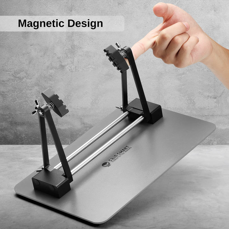 SainSmart Magnetic Adjustable Circuit Board Holder, 360 Degrees Rotated, Soldering Helping Hand for Clamping PCB, Desoldering, and Soldering DIY Working Station, ESD Safe MCH
