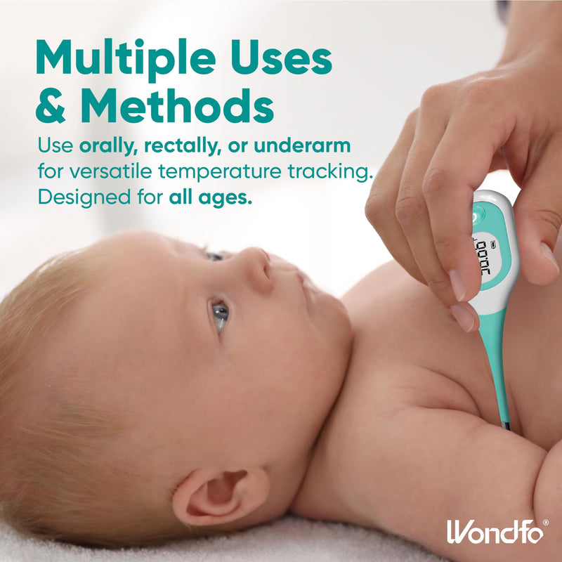Wondfo Basal Body Thermometer for Ovulation – BBT Thermometer with Face Indicator, 60s Fast Reading, 30 Memory Recall, High Precision Fertility Thermometer, Waterproof