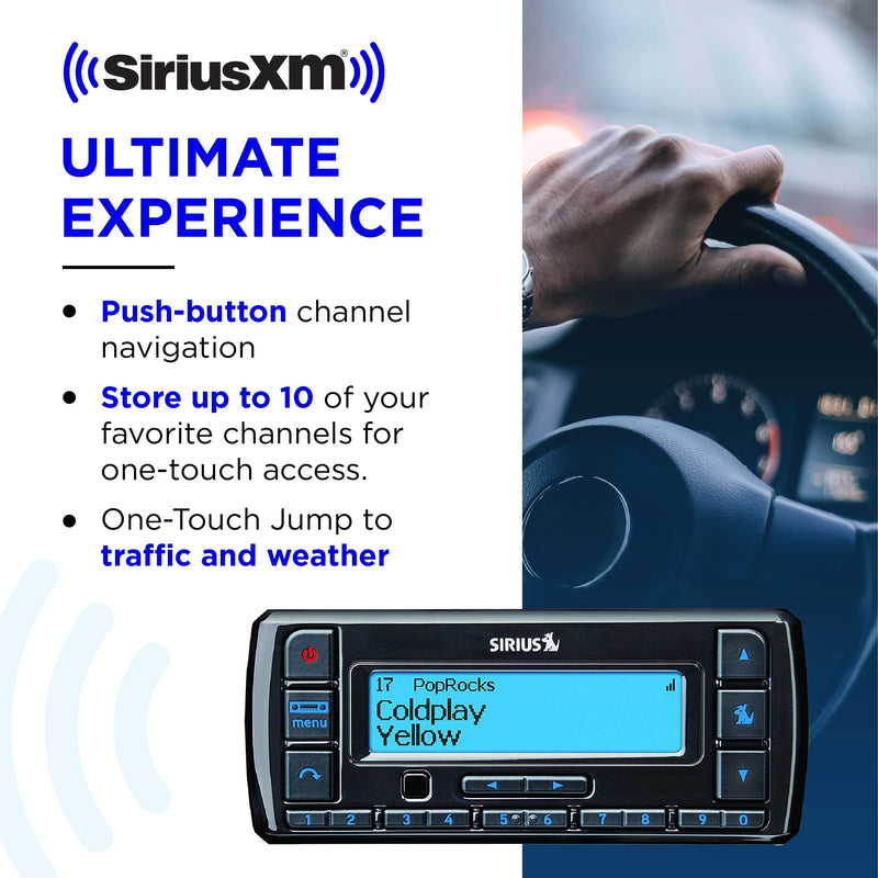 SiriusXM Stratus 7 Satellite Radio with Vehicle Kit | 3 MONTHS ALL ACCESS FREE WITH SUBSCRIPTION Single Standard Packaging