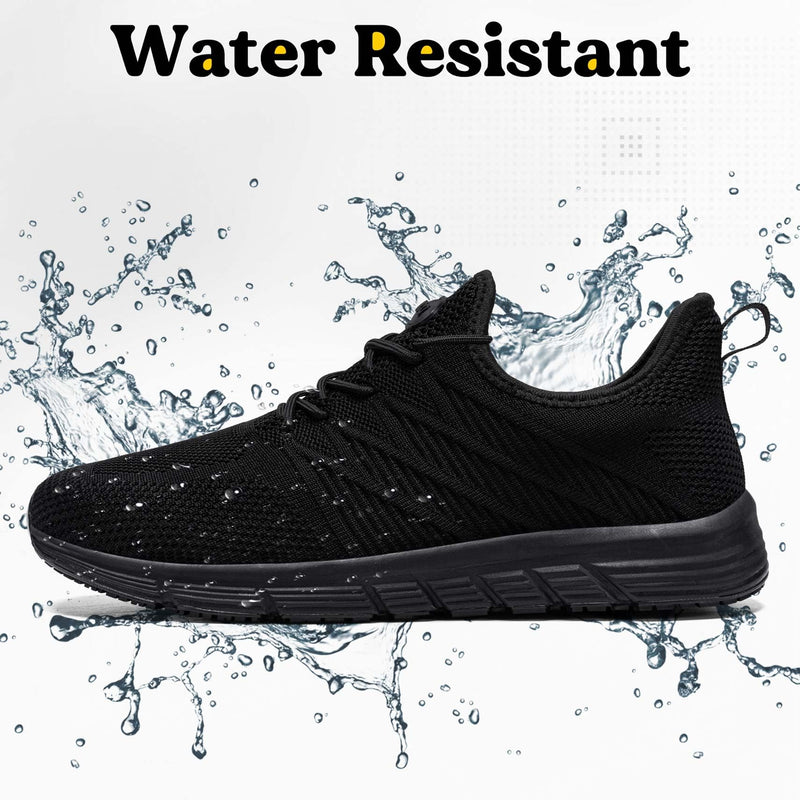 Non Slip Work Shoes for Women Slip On Sneakers Water Resistant Shoe Slip Resistant Food Service Zapatos Antideslizantes para Mujer, Black US 5-11 8 Polar Night