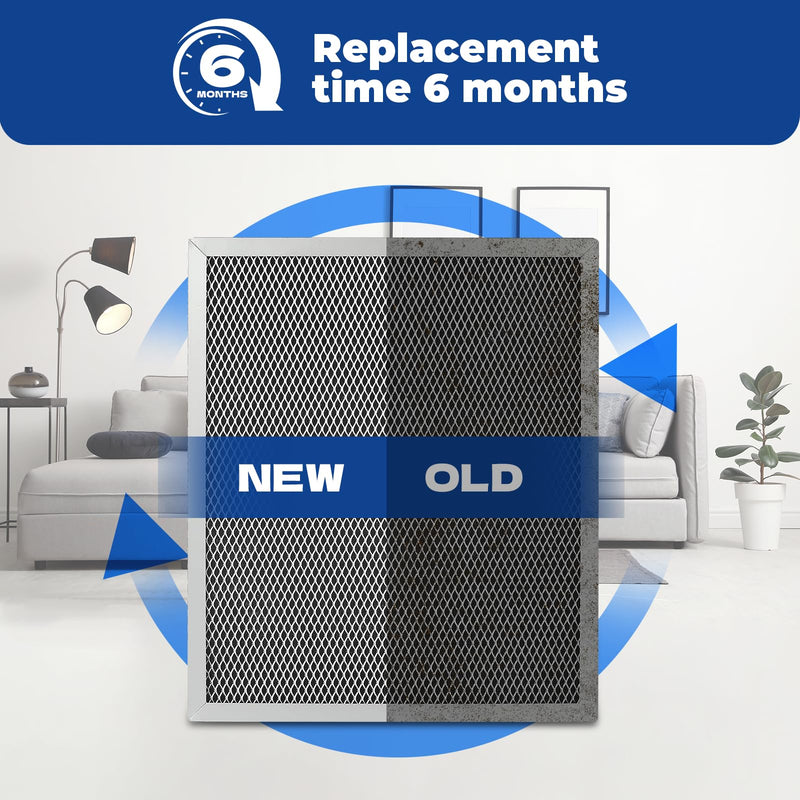 2-Packs 5443 Washable MERV 8 Dehumidifier Filter 10x12x1 Compatible with AprilAire Whole-House Models1830 1850 1852 and Ventilation Models 8191 8192 Replacement Filter 2-Packs 5443