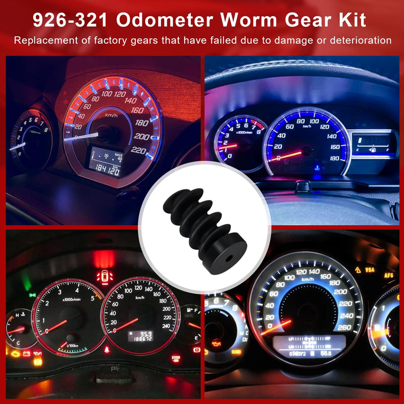 926-321 Odometer Gear Kit Replacement for Ford Ranger 1995 1996 1997 1998 1999 Speedometer Worm Gear, Fit for Select Ford/Mazda/Mercury Models Odometer Gear Repair Part, 1 Pack