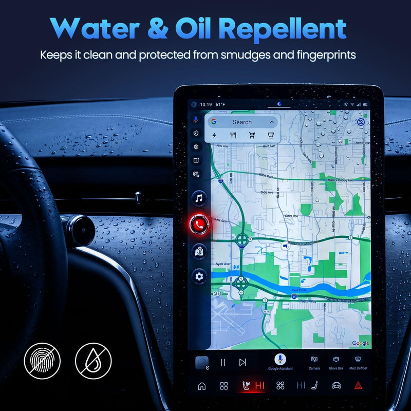 Karltys Screen Protector for 2025 2026 Volvo EX90, 14.5 Inch Navigation 9H Tempered Glass HD Screen Cover Touchscreen Film [Anti-Glare & No Fingerprint & Tool-Free]