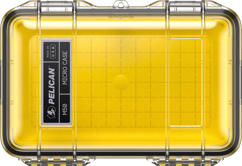 Pelican M50 Micro Case (Yellow/Clear) Yellow/Clear