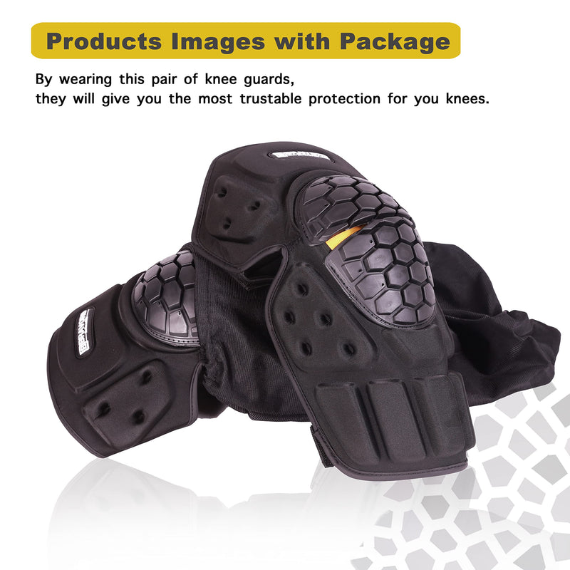 Motorcycle Knee Pads, High-Impact Shell Flexible and Breathable MTB Knee Pads for Mens