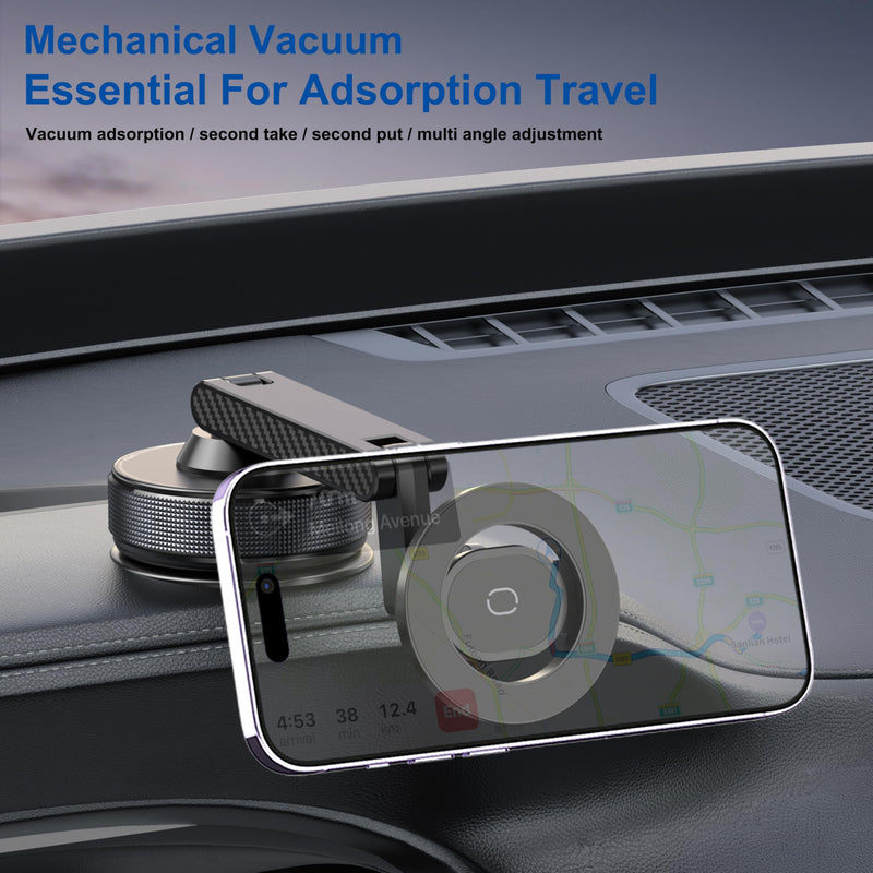 Phone Holder for Your Car Vacuum Magnetic Car Phone Holder for Magsafe 360° Adjustable Car Phone Mount Cell Phone Holders for Your Car for iPhone 17 16 15 14 13 12 Pro Max Plus Air
