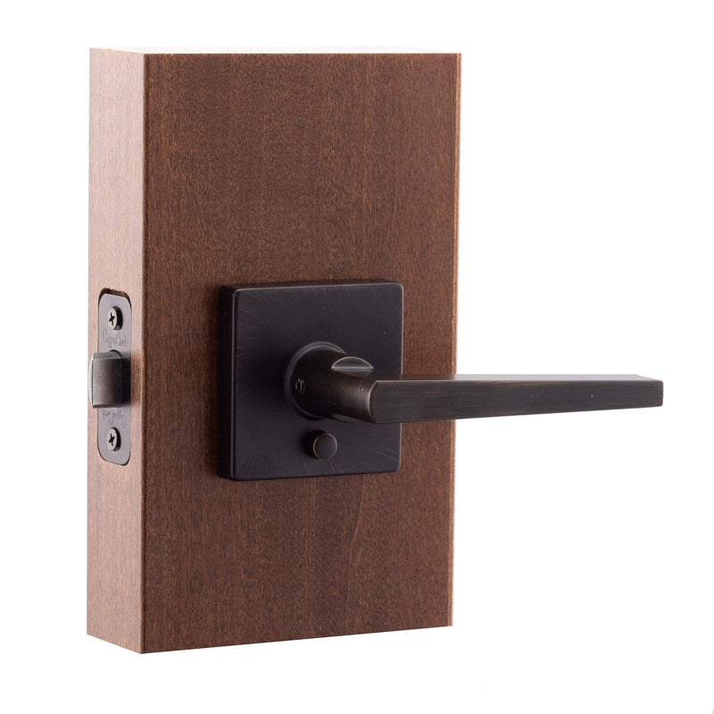 Copper Creek VL2231TB Verona Push Button Privacy Door Lever Tuscan Bronze