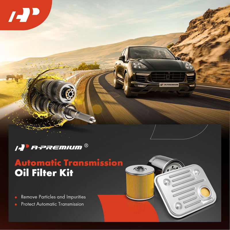 A-Premium Automatic Transmission Fluid Filter with Pan Gasket Compatible with Nissan Altima 2007-2013, Murano 2003-2007/2009-2016, Maxima 2007-2015, Quest 2011-2016, Replaces 31726-1XA01, 317261XA01