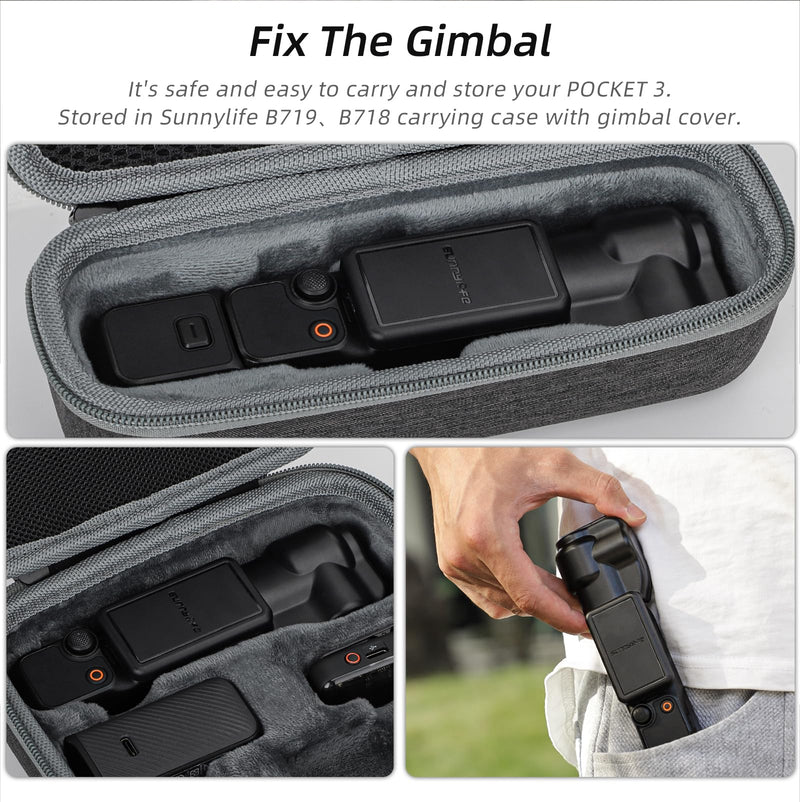 Osmo Pocket 3 Screen Protector Cover Case Compatible with DJI OSMO Pocket 3 Accessories, Camera Lens Protector Cap Screen Protective Hard Case for Osmo Pocket 3