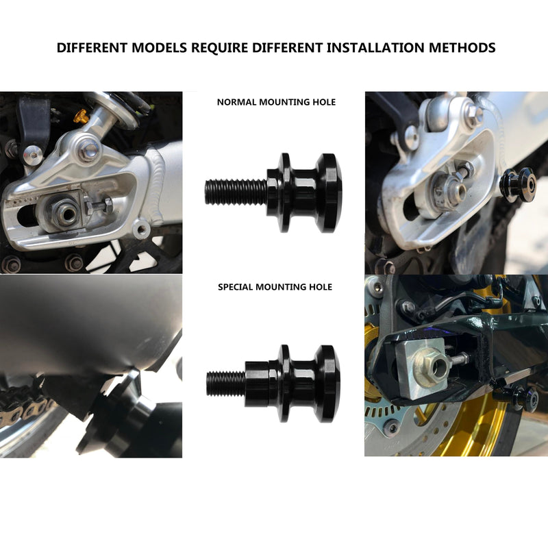 FENRIR Motorcycle Swing Arm Spools Paddock Stand Bobbins Cotton Reels Sliders for M8 ZH2 Z900 Z650 ZX10R ZX6R ZX4R Ninja CBR1000RR-R/RR CBR600RR S1000RR S1000R GSXS1000 GSXR1000 GSXS750 Street Triple