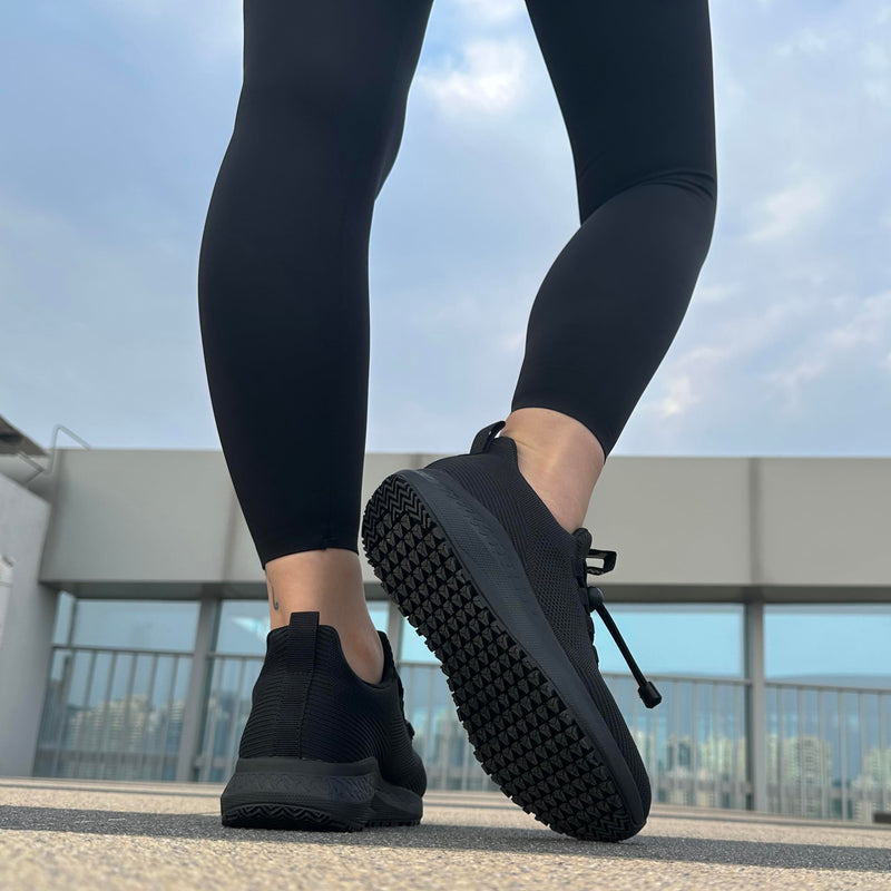 Women's Non Slip Work Shoes Slip Resistant Waterproof Chef Shoe for Restaurant Kitchen Food Service Nursing Hospital Staff Lightweight Walking Sneakers with Slip-On Design 8 All Black