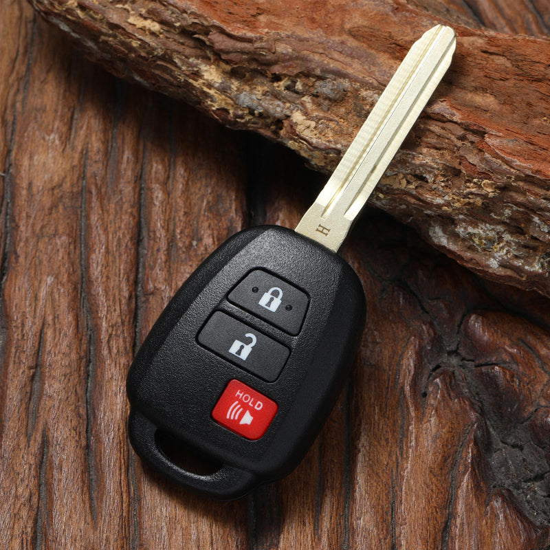 Key Fob Remote Replacement Compatible with 2013-2021 Toyota RAV4/ 2016-2019 Tacoma/ 2013-2019 Prius C/ 2020-2021 4Runner Keyless Entry Remote Control, HYQ12BDM HYQ12BEL 2 Pcs