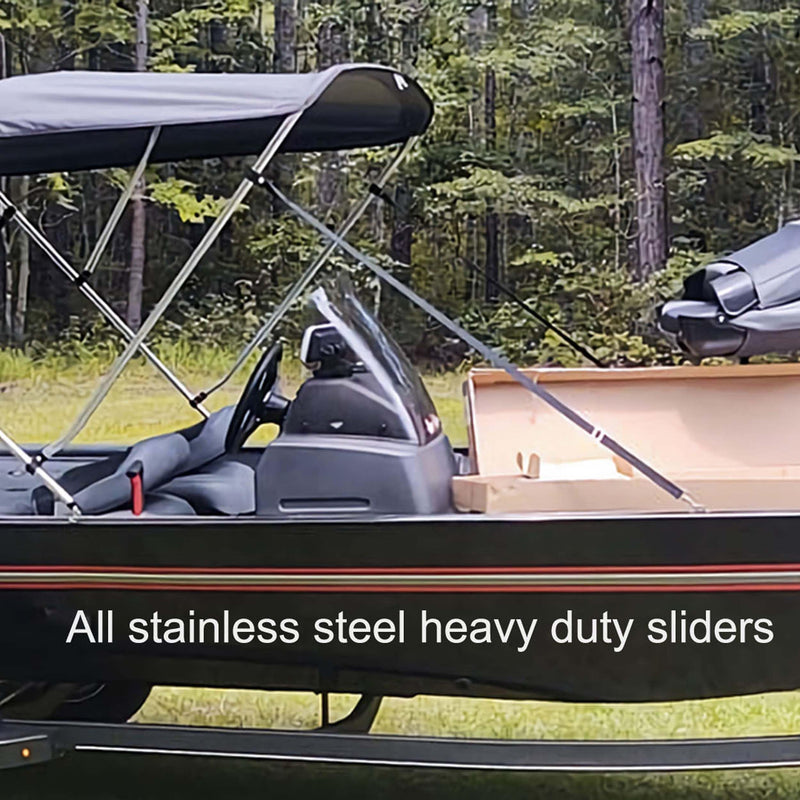 Adjustable Bimini Top Straps,Marine Awning Webbing Straps with Stainless Stee Heavy Duty Snap Hooks from 24" - 60",Bimini Top Hardware,Marine Nylon Top Strap 2PCS