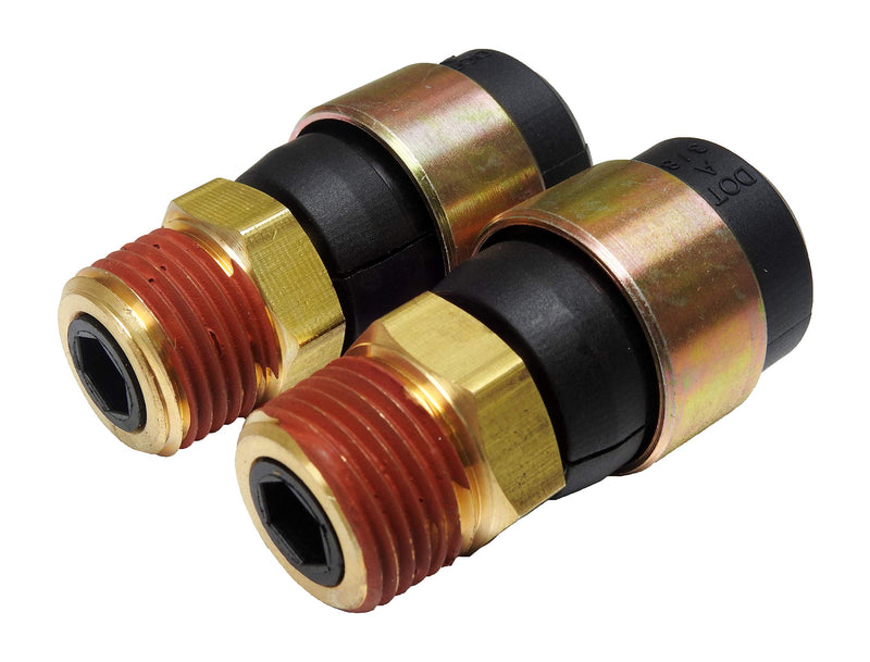 Road Superior Truck Parts Rubber Air Line Quick Repair Swivel Kit for Truck and Trailers, 1/2" NPT Fittings