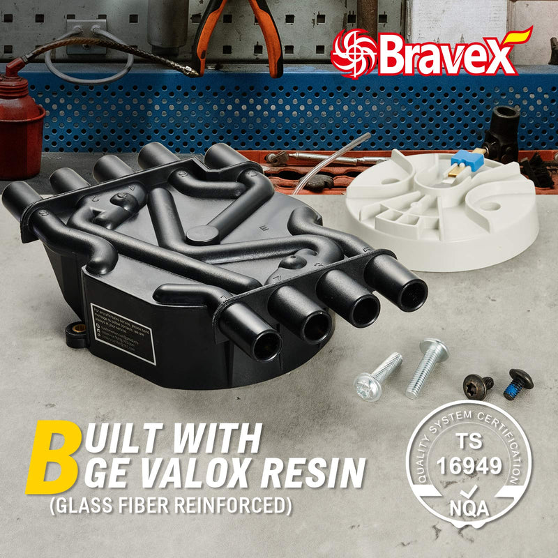 Distributor Cap and Rotor Kit Brass Terminals For Chevy GMC Vortec V8 5.0L & 5.7L DR474/ DR331 Trucks V8 Cap